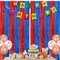 2-Pack Red & Blue Foil Fringe Curtains 3.3x6.6ft Party Backdrop Decorations